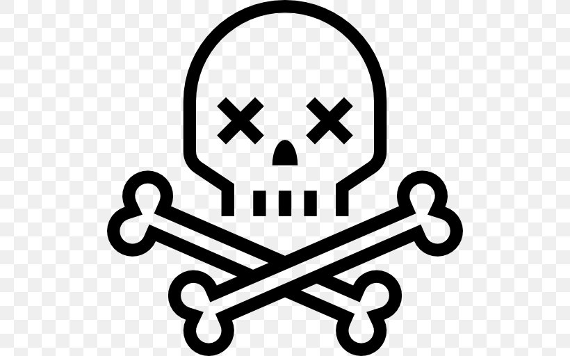 Skull And Crossbones Death Human Skull Symbolism, PNG, 512x512px, Skull And Crossbones, Black And White, Bone, Death, Font Awesome Download Free
