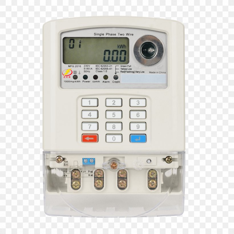 Electricity Meter Smart Meter Smart Grid Single-phase Electric Power, PNG, 1000x1000px, Electricity Meter, Data Collection System, Electrical Grid, Electricity, Electronics Download Free