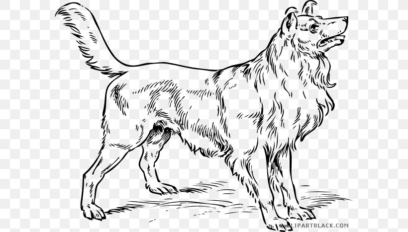 Rough Collie Puppy Clip Art Vector Graphics Openclipart, PNG, 600x467px, Rough Collie, Animal Figure, Artwork, Bark, Black And White Download Free