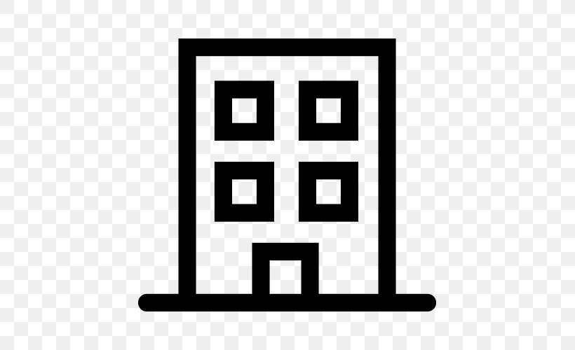 Icon Building, PNG, 500x500px, Building, Area, Black And White, Brand, Number Download Free