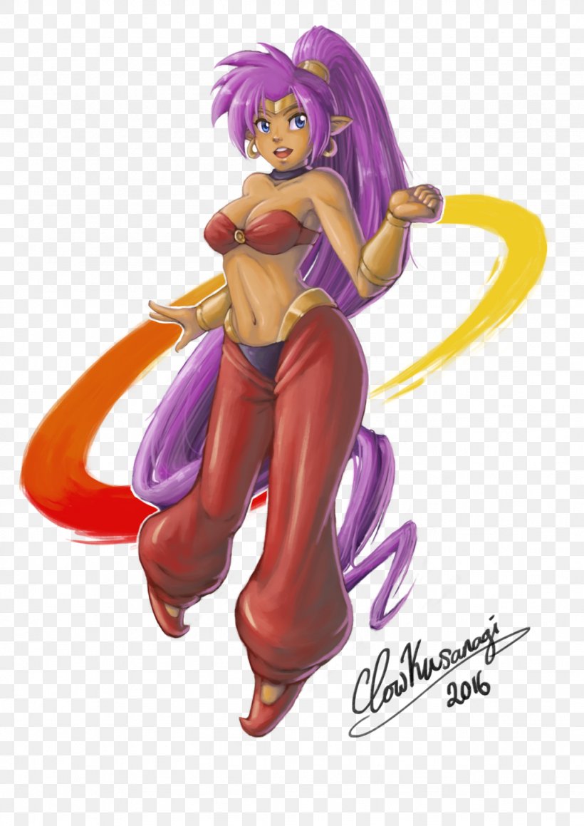 Shantae: Half-Genie Hero Fan Art DeviantArt WayForward Technologies, PNG, 1024x1448px, Watercolor, Cartoon, Flower, Frame, Heart Download Free