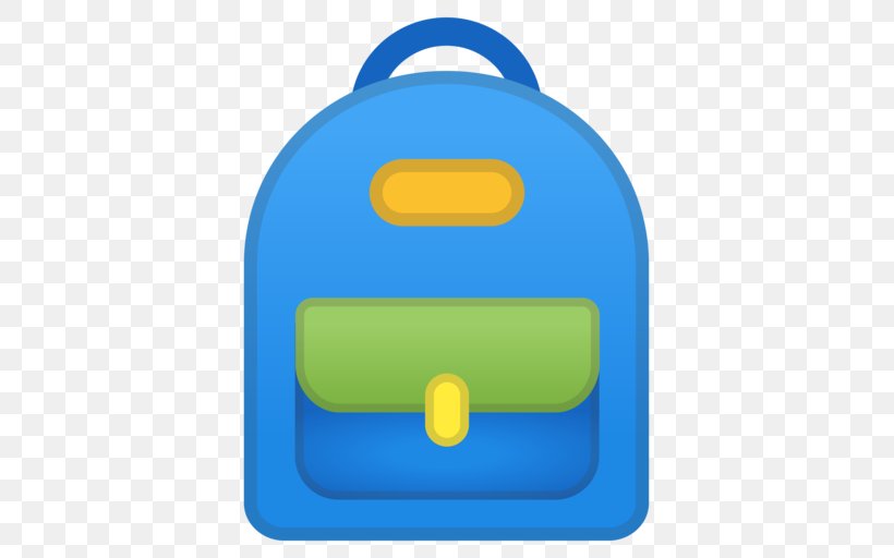 Emojipedia Backpack School, PNG, 512x512px, Emoji, Android Oreo, Backpack, Clothing, Electric Blue Download Free