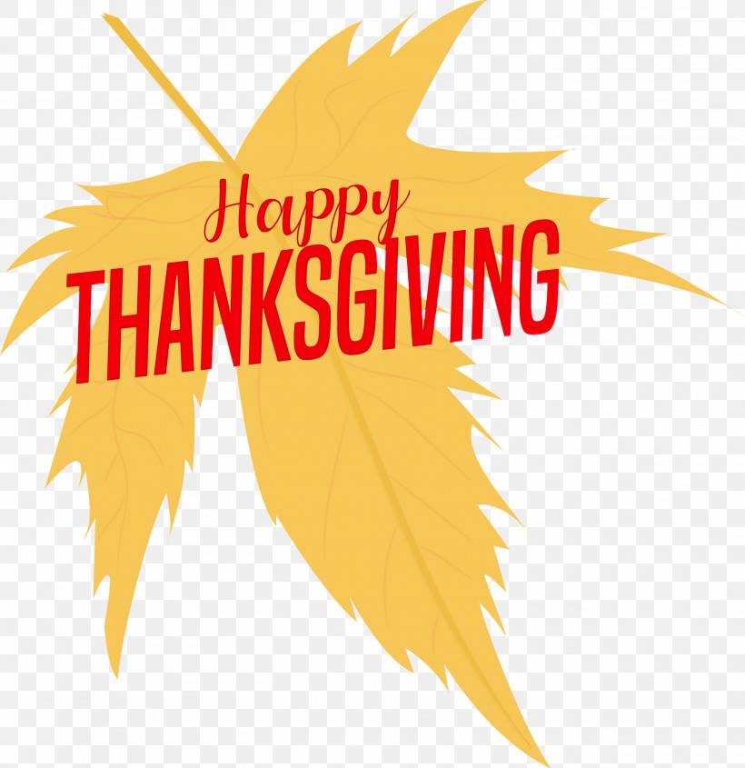 Logo Leaf Yellow Line Tree, PNG, 2910x3000px, Happy Thanksgiving, Geometry, Leaf, Line, Logo Download Free