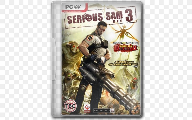 Serious Sam 3: BFE Serious Sam: The First Encounter Serious Sam HD: The Second Encounter Xbox 360, PNG, 512x512px, Serious Sam 3 Bfe, Action Figure, Croteam, Film, Firstperson Shooter Download Free