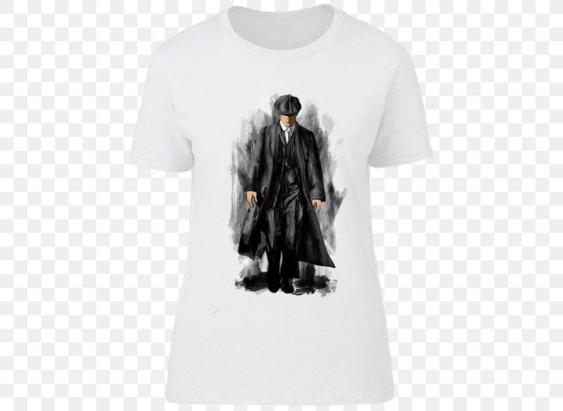 T-shirt Tommy Shelby White Sleeve, PNG, 600x600px, Tshirt, Birmingham, Blue, Clothing, Collar Download Free