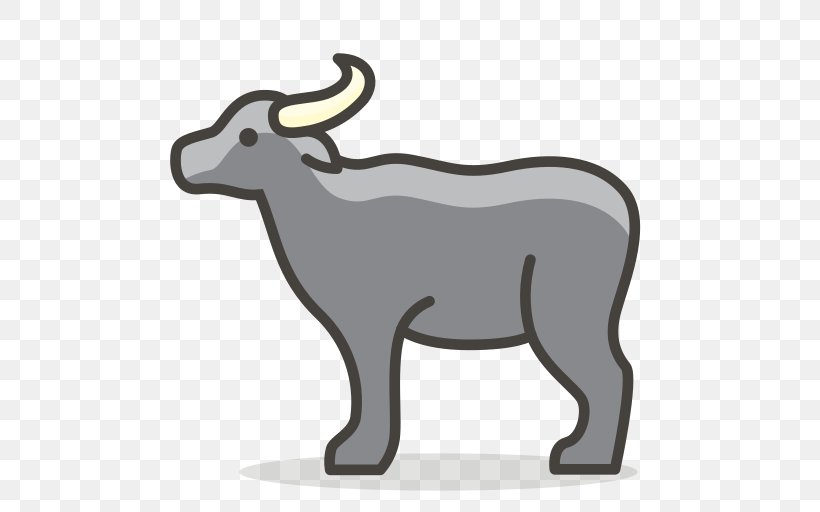 Water Buffalo Cattle Clip Art, PNG, 512x512px, Water Buffalo, Bull, Carnivoran, Cattle, Cattle Like Mammal Download Free
