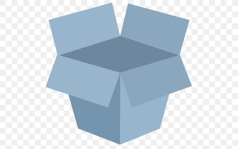 Blue Box Square Angle, PNG, 512x512px, Dropbox, Blue, Box, Desktop Environment, Ibooks Download Free