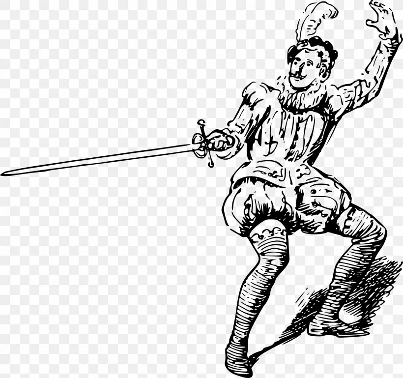 Drawing Sword Line Art Fencing, PNG, 1920x1802px, Drawing, Arm, Art, Baseball Equipment, Black Download Free