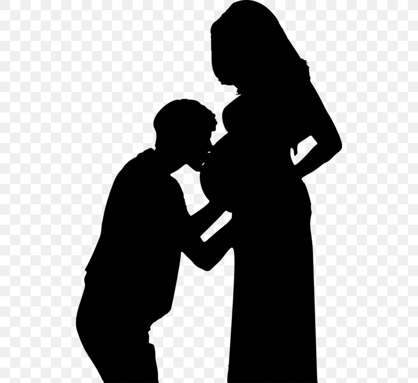 Clip Art Vector Graphics Pregnancy Silhouette Woman, PNG, 522x750px, Pregnancy, Blackandwhite, Couple, Gesture, Infant Download Free
