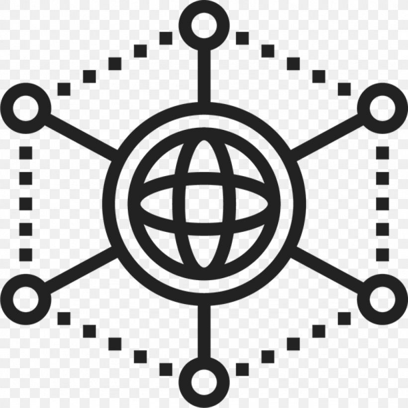 Blockchain Icon Design, PNG, 1024x1024px, Blockchain, Area, Bitcoin, Black And White, Computer Network Download Free