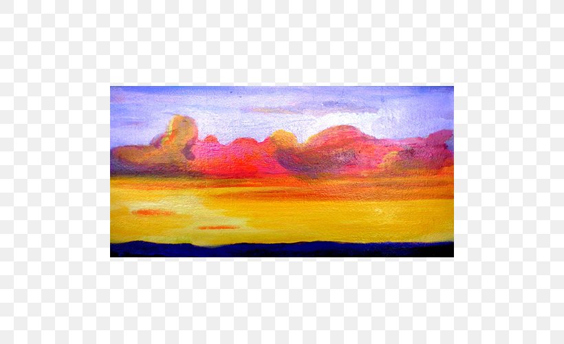 Watercolor Painting Art Sunrise Red Sky At Morning, PNG, 500x500px, Painting, Acrylic Paint, Afterglow, Art, Artwork Download Free
