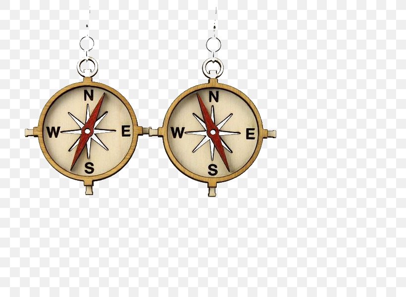 Earring Locket Laser Cutting Compass, PNG, 800x600px, Earring, Brass, Charms Pendants, Clock, Clothing Download Free