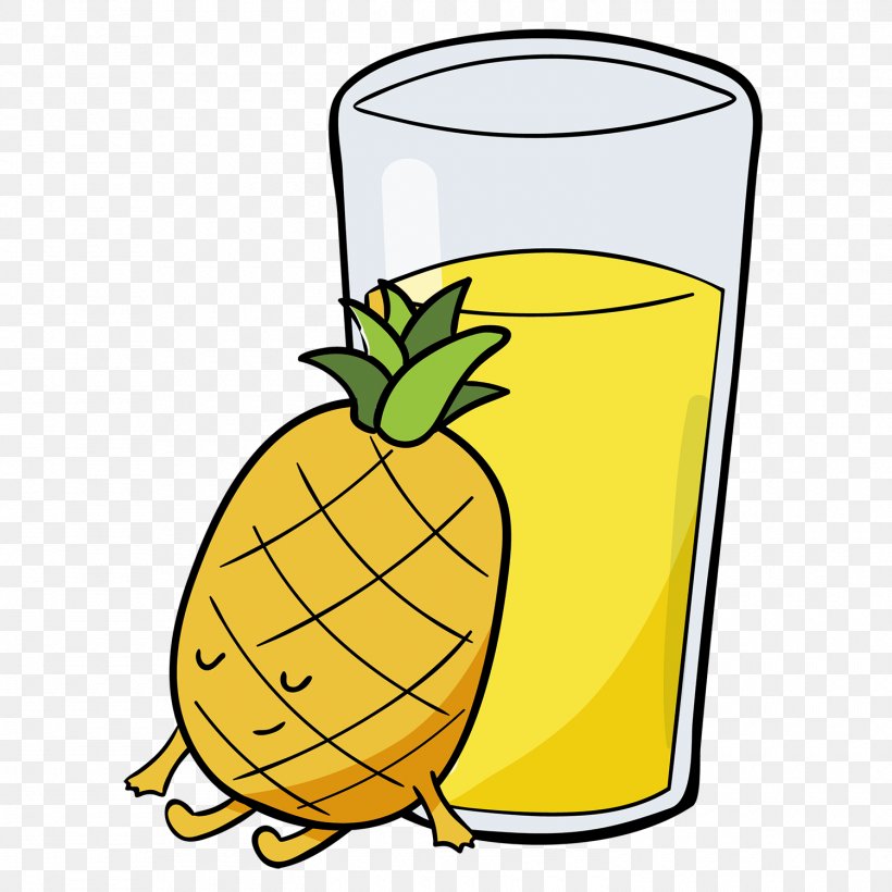 Pineapple Juice Drawing Image Graphics, PNG, 1500x1500px, Pineapple