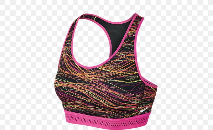 T-shirt Sports Bra Nike Adidas Clothing, PNG, 500x500px, Watercolor, Cartoon, Flower, Frame, Heart Download Free