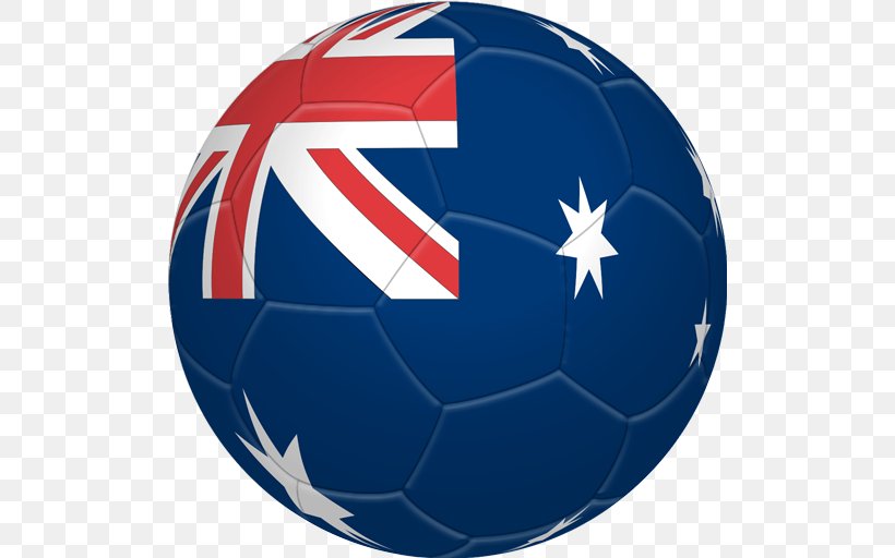 Flag Of Australia Australia National Football Team National Flag, PNG, 512x512px, Australia, Aussie, Australia National Football Team, Ball, Country Download Free