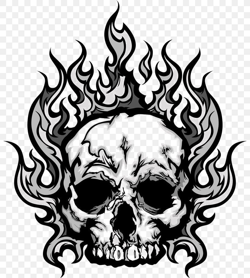 Skull Royalty-free Stock Photography Clip Art, PNG, 800x914px, Skull, Black And White, Bone, Drawing, Fictional Character Download Free