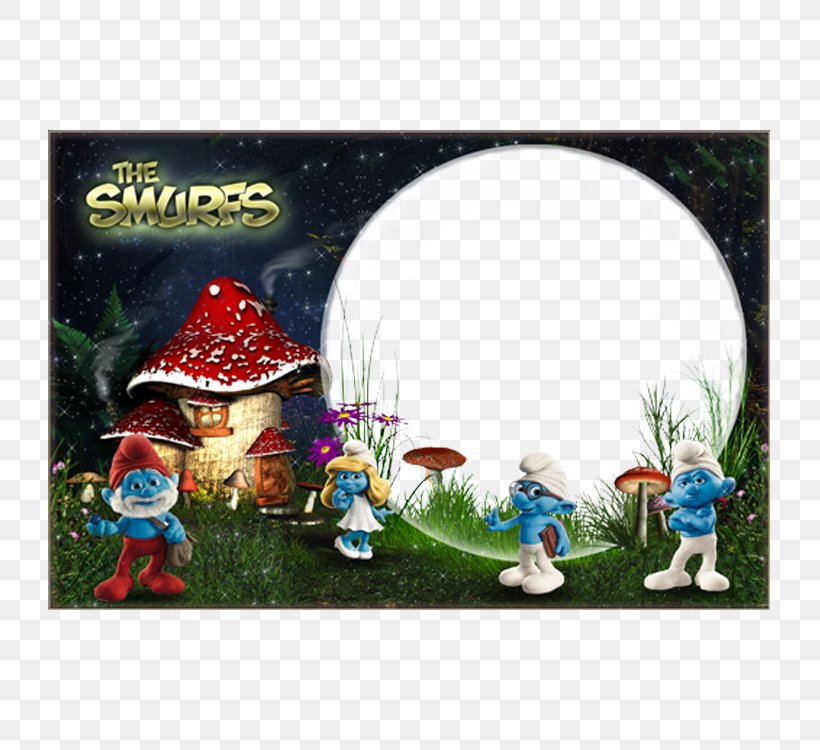 Smurfette Picture Frame The Smurfs, PNG, 750x750px, Smurfette, Animation, Child, Film, Grass Download Free
