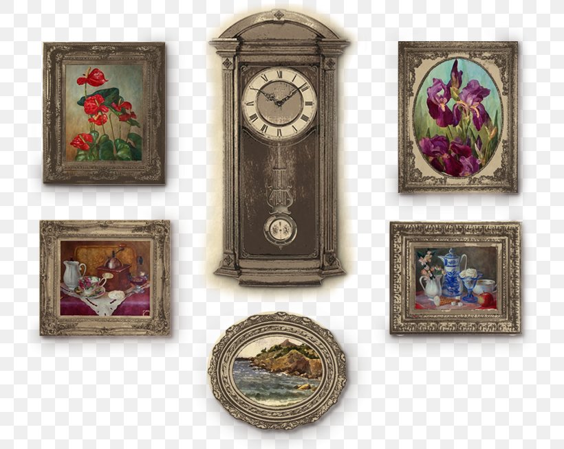 Clock Still Life Landscape Painting English Language, PNG, 731x654px, Clock, English Language, Exhibition, Flower, Home Accessories Download Free
