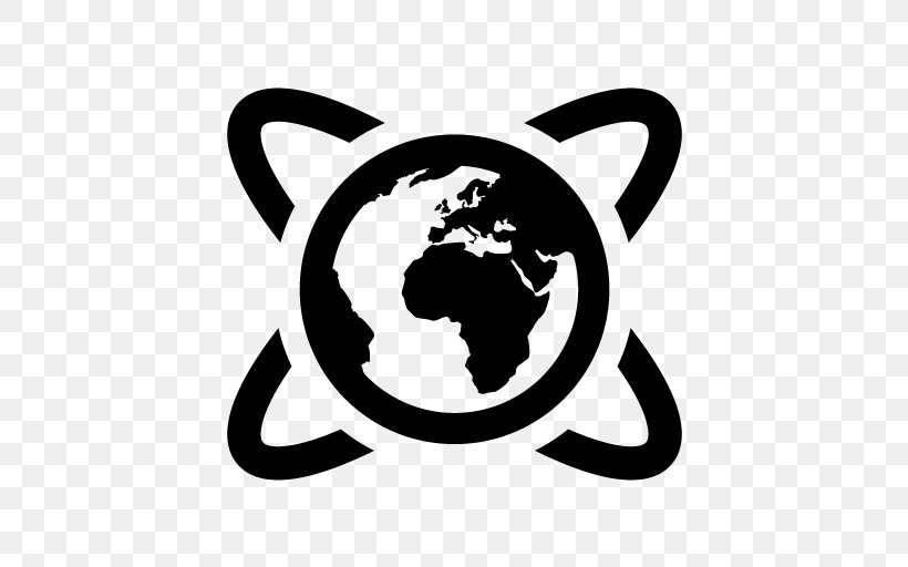 Globe World Map Geography, PNG, 512x512px, Globe, Atlas, Black, Black And White, Brand Download Free