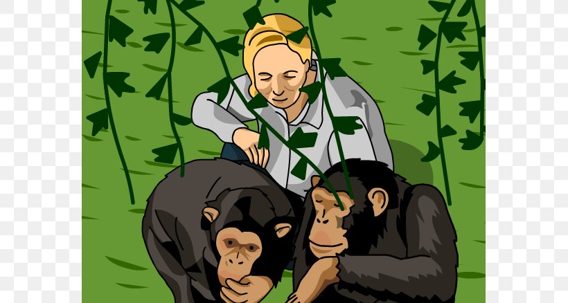 Gombe Stream National Park My Life With The Chimpanzees The Chimpanzees I Love: Saving Their World And Ours Clip Art, PNG, 583x438px, Gombe Stream National Park, Anthropologist, Art, Cartoon, Chimpanzee Download Free