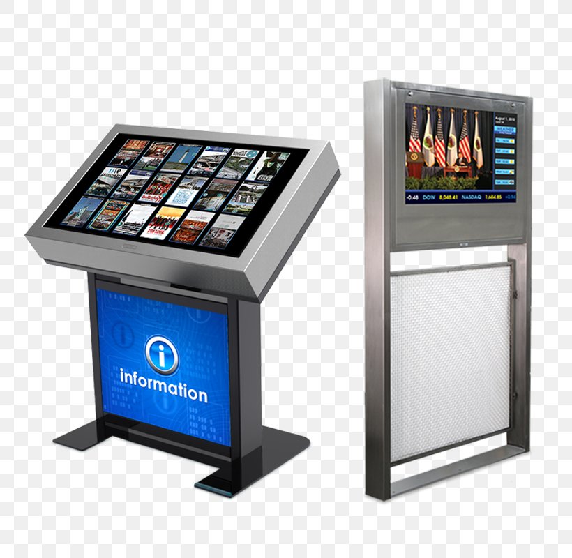 Interactive Kiosks Digital Signs Information System Poster, PNG, 800x800px, Interactive Kiosks, Advertising, Computer Monitors, Computer Software, Digital Signs Download Free