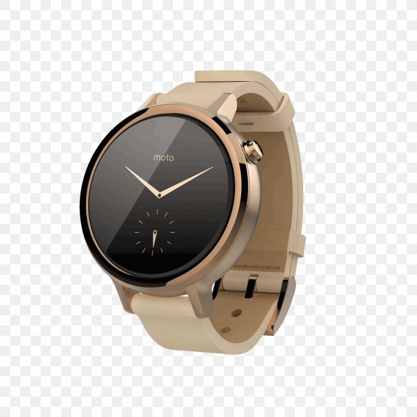 Moto 360 (2nd Generation) Smartwatch Mobile Phones Motorola Moto, PNG, 1000x1000px, Moto 360 2nd Generation, Beige, Brand, Brown, Email Download Free