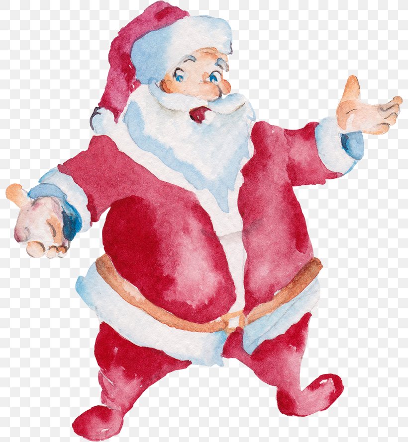 Santa Claus Christmas Watercolor Painting, PNG, 800x890px, Santa Claus, Art, Christmas, Christmas Ornament, Costume Download Free