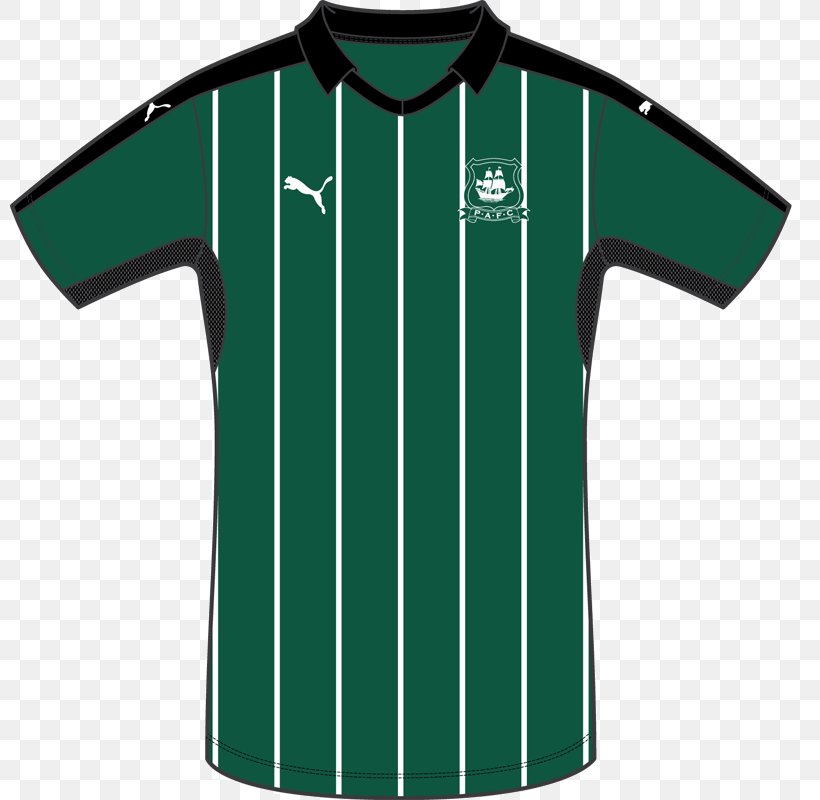 T-shirt Plymouth Argyle F.C. EFL League Two Sleeve Kit, PNG, 800x800px, Tshirt, Active Shirt, Brand, Clothing, Collar Download Free
