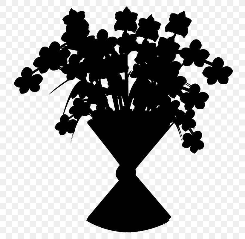 Tree Flowering Plant Silhouette Font, PNG, 800x800px, Tree, Blackandwhite, Flower, Flowering Plant, Grape Download Free