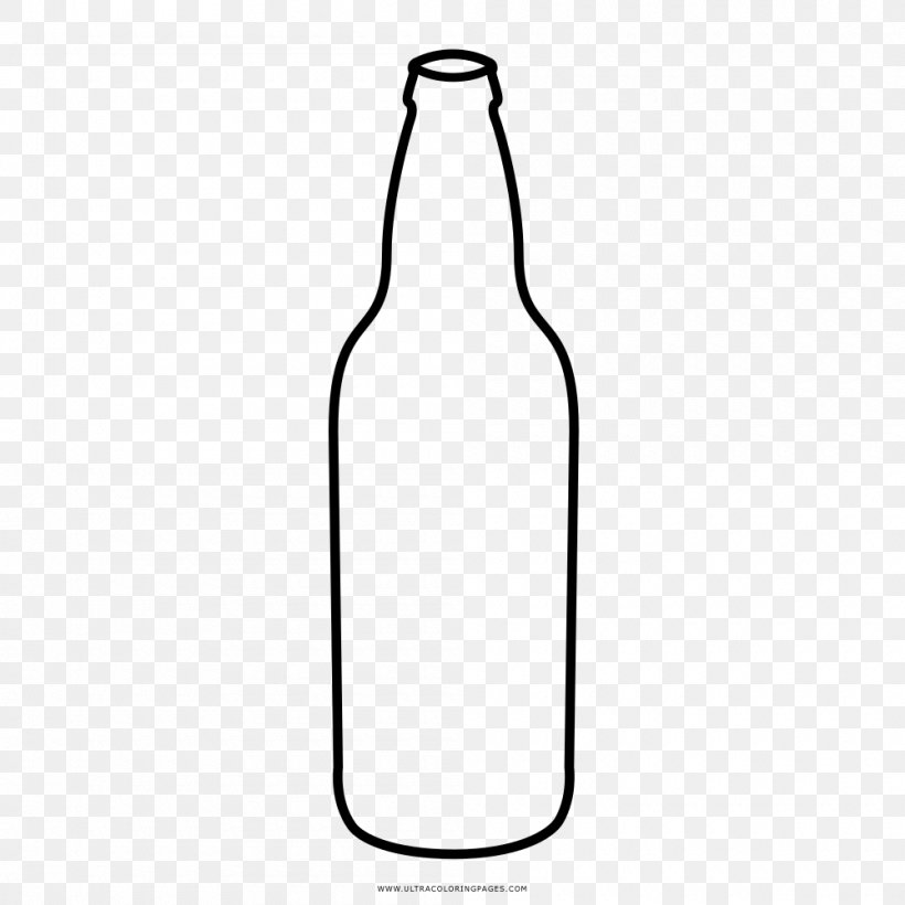 Beer Bottle Glass Bottle Water Bottles, PNG, 1000x1000px, Beer Bottle, Beer, Black And White, Bottle, Drinkware Download Free