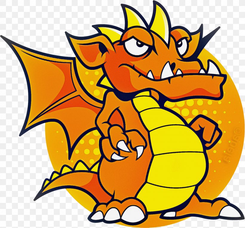Dragon, PNG, 1555x1450px, Cartoon, Dragon, Yellow Download Free