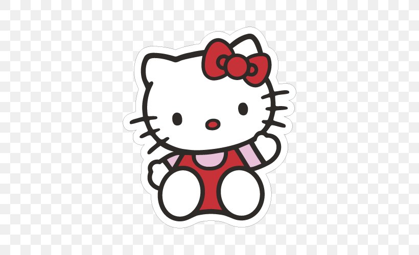 Hello Kitty Online Clip Art, PNG, 500x500px, Watercolor, Cartoon, Flower, Frame, Heart Download Free