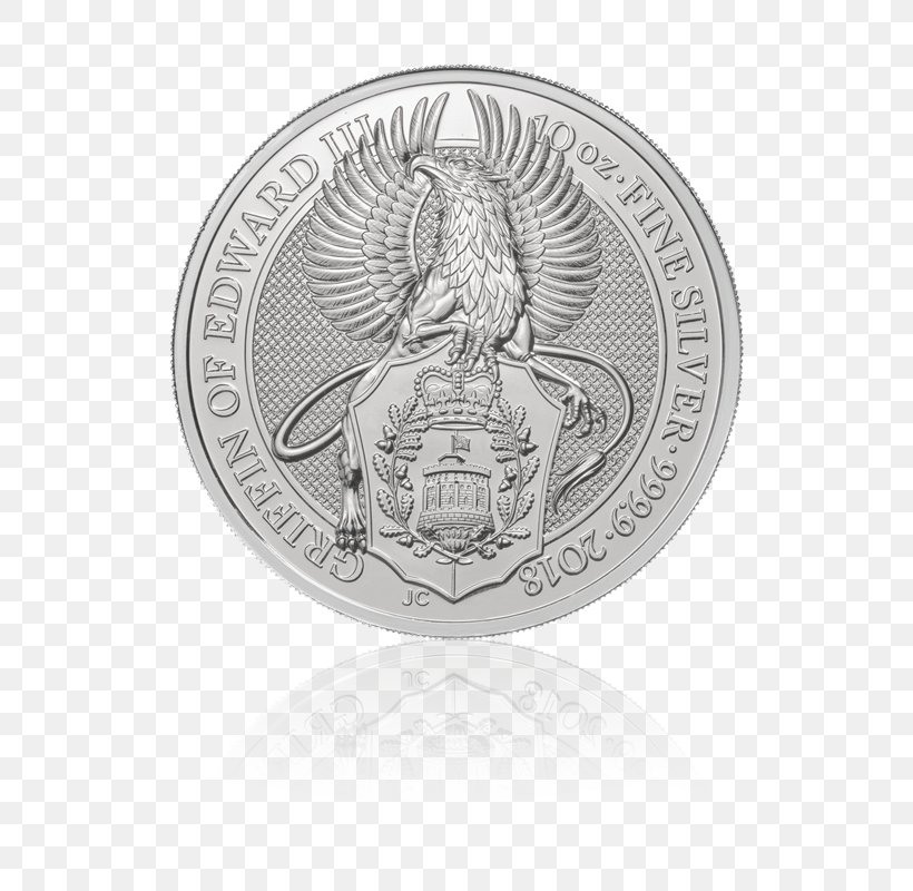 Royal Mint The Queen's Beasts Bullion Coin Silver Coin, PNG, 800x800px, Royal Mint, Badge, Bullion, Bullion Coin, Coin Download Free