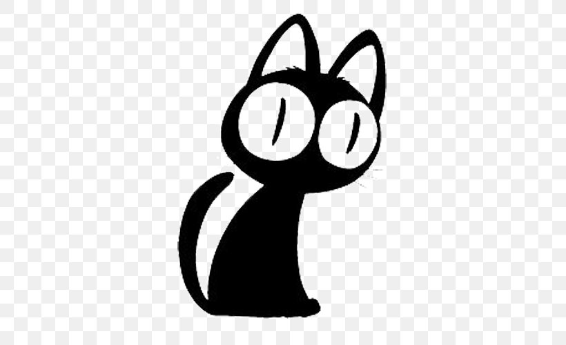 Wall Decal Sticker Cat Polyvinyl Chloride, PNG, 500x500px, Decal, Black, Black And White, Bumper Sticker, Car Download Free