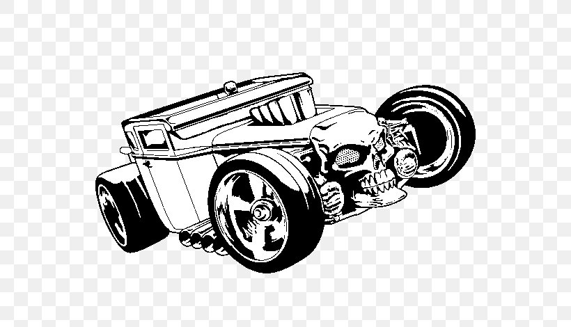 Car Drawing Hot Wheels Hot Rod, PNG, 600x470px, Car, Automotive Design, Automotive Exterior, Black And White, Brand Download Free