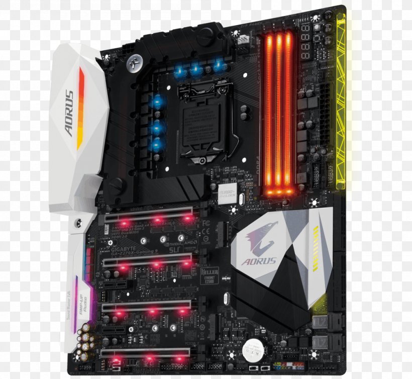 Motherboard LGA 1151 Gigabyte Technology DDR4 SDRAM ATX, PNG, 1000x920px, Motherboard, Atx, Central Processing Unit, Chipset, Computer Download Free