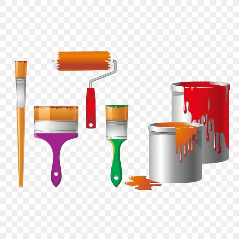 Paint Rollers The Home Depot 5 Gal. Homer Bucket Vector Graphics, PNG, 1000x1000px, Paint, Bristle, Brush, Bucket, Bucket With Lid Download Free