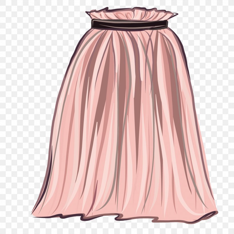 Skirt Gown Dress, PNG, 1500x1500px, Watercolor, Cartoon, Flower, Frame, Heart Download Free