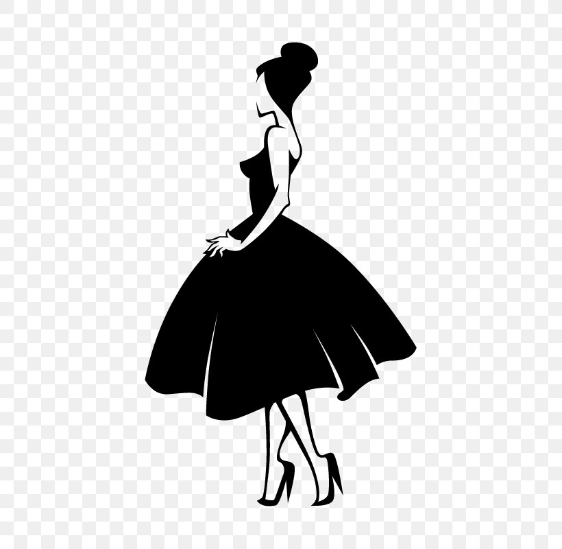 Fashion Silhouette Model, PNG, 800x800px, Fashion, Ballet Dancer, Black, Black And White, Clothing Download Free