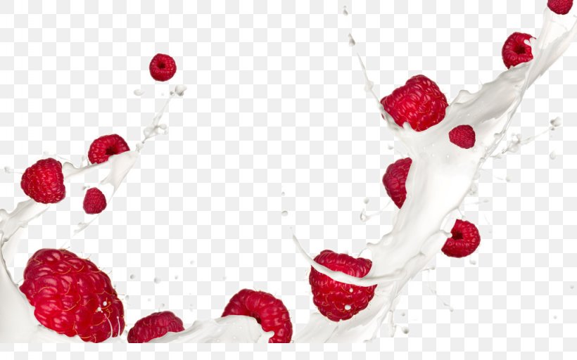 Red Raspberry Cream Milk Wallpaper, PNG, 1024x640px, Raspberry, Berry, Cream, Food, Fototapet Download Free