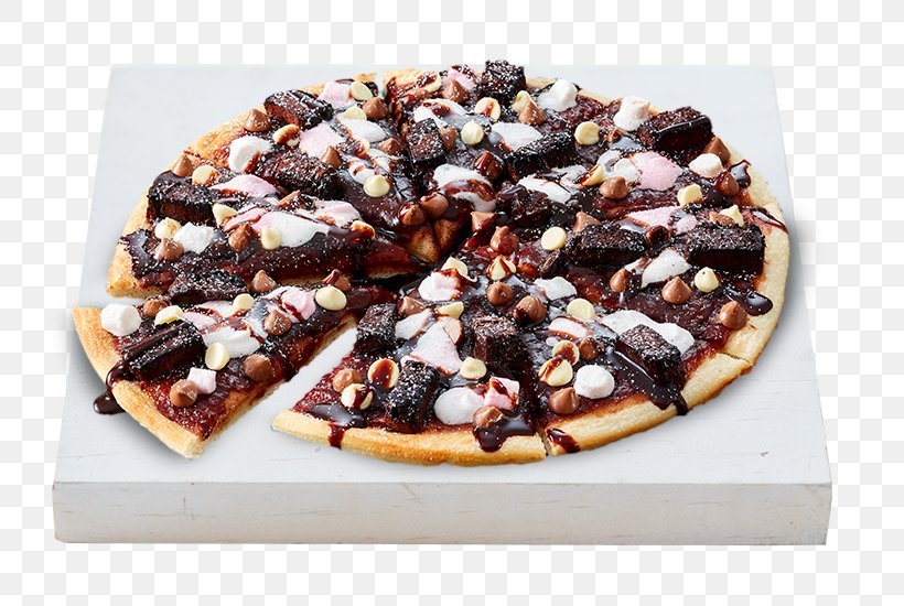 Domino's Pizza Chocolate Brownie Dessert Fudge, PNG, 800x550px, Pizza, Chocolate, Chocolate Brownie, Chocolate Pizza, Cuisine Download Free