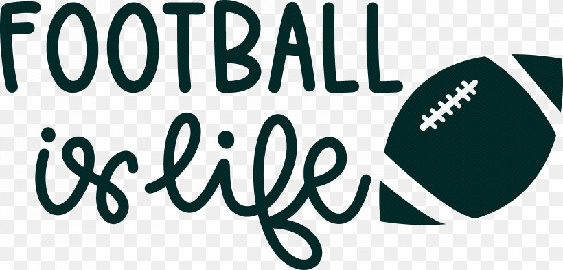 Football Is Life Football, PNG, 3000x1440px, Football, Logo, Meter, Teal Download Free