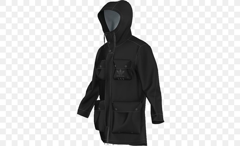 Hoodie Jacket Parka Coat Clothing, PNG, 500x500px, Hoodie, Adidas, Amazoncom, Black, Clothing Download Free