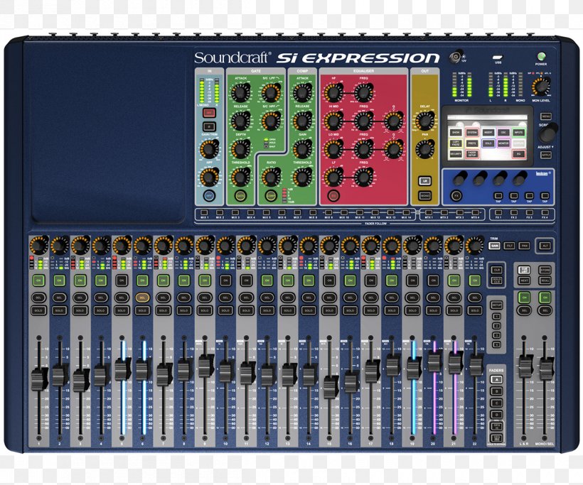 Audio Mixers Digital Mixing Console Soundcraft Si Expression 3 Soundcraft Si Expression 2, PNG, 1200x1000px, Audio Mixers, Audio, Audio Equipment, Digital Data, Digital Mixing Console Download Free