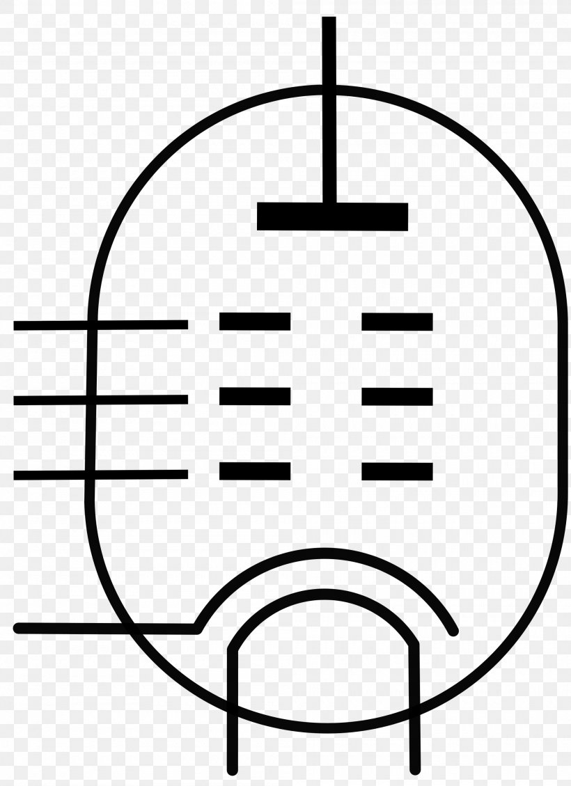 Pentode Electronic Symbol Triode Vacuum Tube, PNG, 2000x2754px, Pentode, Area, Black, Black And White, Buzzer Download Free