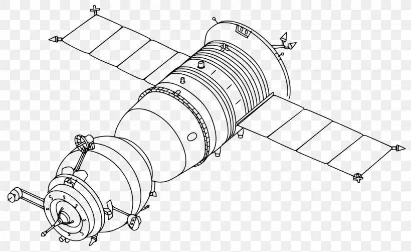 Soyuz Programme Satellite Spacecraft Clip Art, PNG, 1024x628px, Soyuz, Artwork, Auto Part, Black And White, Cargo Spacecraft Download Free