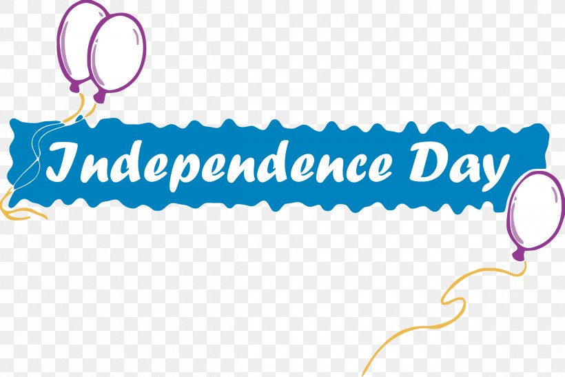 Independence Day In Balloons Banner., PNG, 2400x1601px, Logo, Area, Banner, Birthday, Blue Download Free