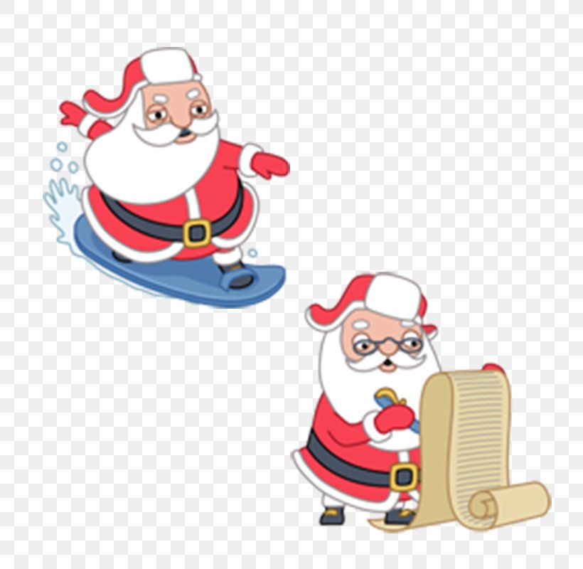 Santa Claus Surfing, PNG, 800x800px, Santa Claus, Big Wave Surfing, Christmas, Christmas Decoration, Christmas Ornament Download Free