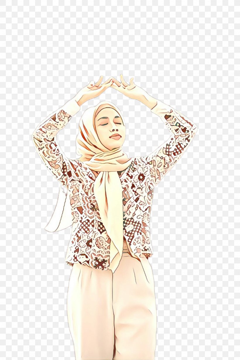 White Clothing Beige Scarf Outerwear, PNG, 1632x2448px, Cartoon, Beige, Clothing, Fashion Accessory, Footwear Download Free
