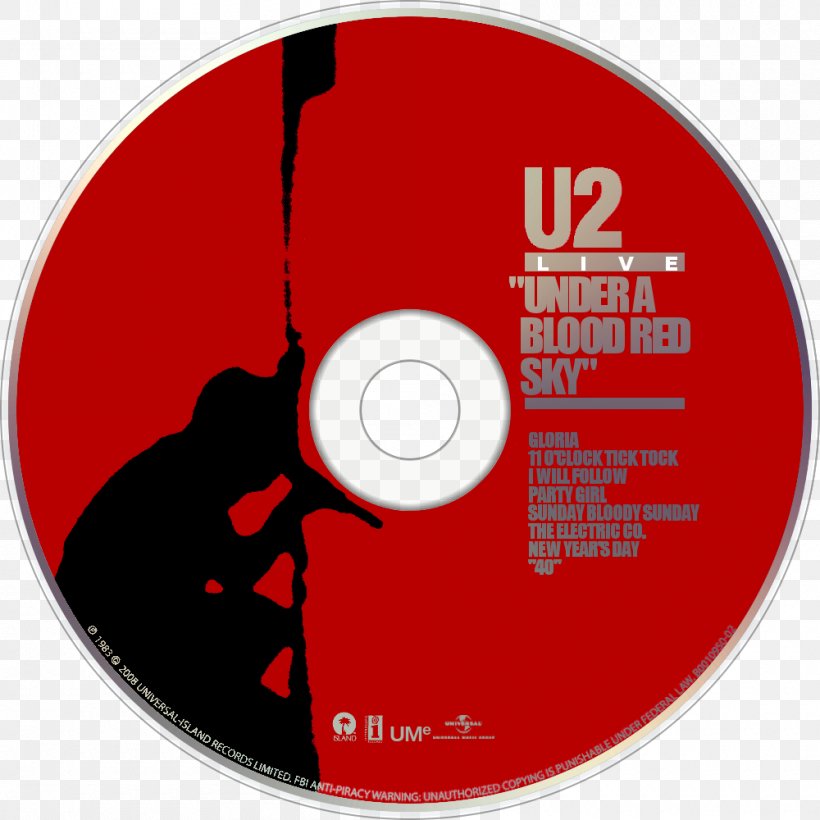 Compact Disc Under A Blood Red Sky U2 Live Album A Celebration, PNG, 1000x1000px, Watercolor, Cartoon, Flower, Frame, Heart Download Free